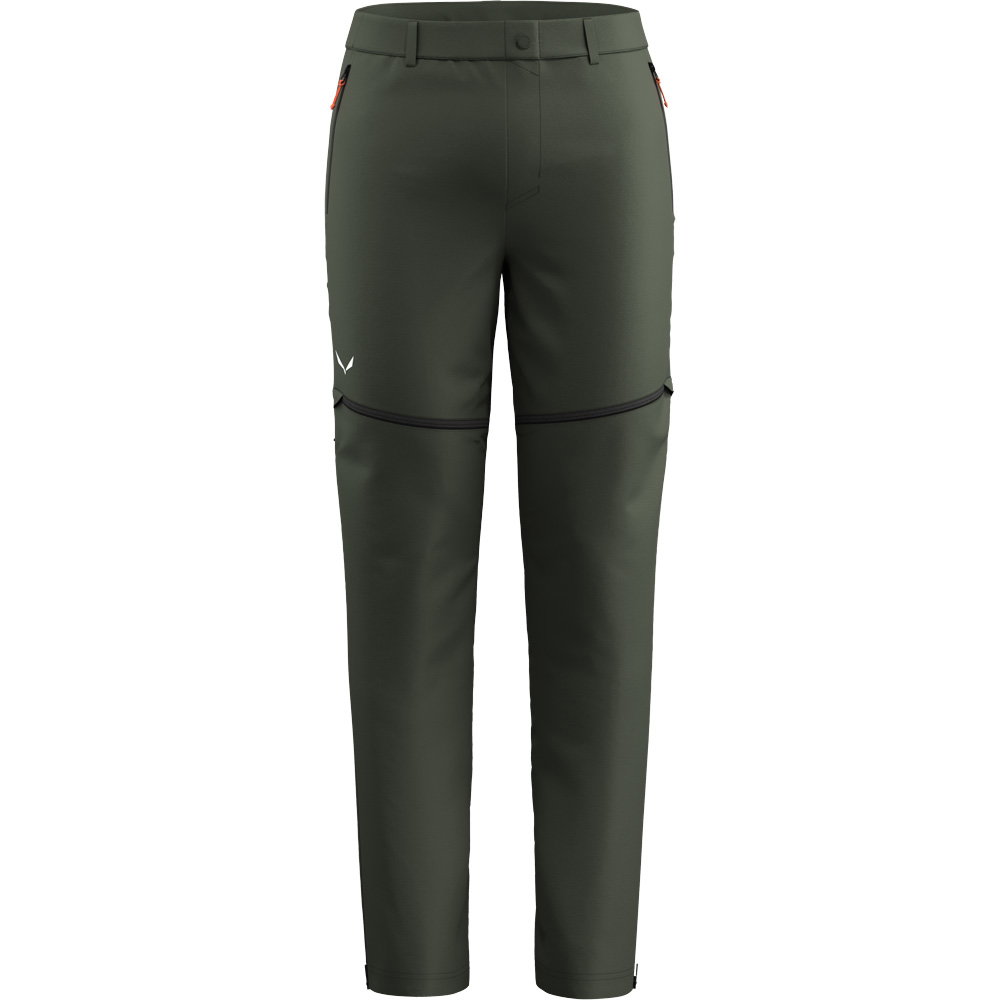 SALEWA - Puez Talveno DST Zip-Off Softshellhose Herren dark olive