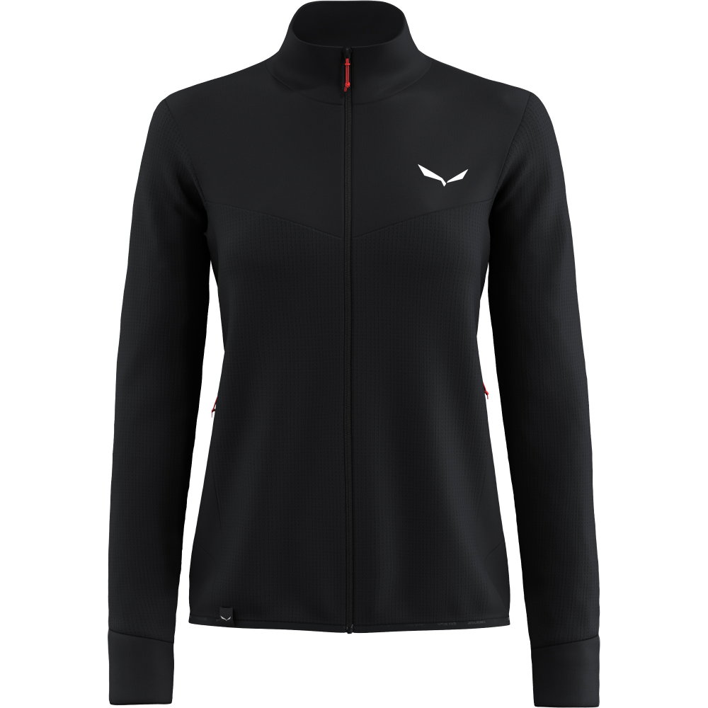 SALEWA - Puez Waffle Hybrid Fleecejacke Damen black out