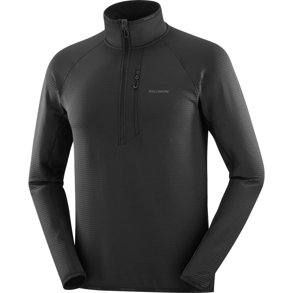 Salomon - Essential Lightwarm Fleece Midlayer Herren deep black