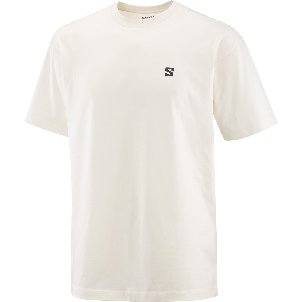 Salomon - Round Logo Graphic T-Shirt Herren whisper white