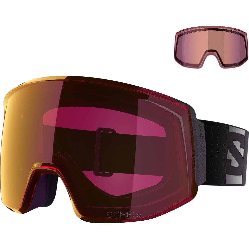 Salomon - Skarn Prime Sigma Skibrille + 1 Linse schwarz