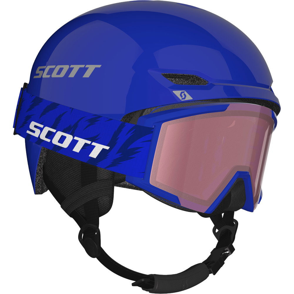 Scott - Keeper 2 Skihelm Kinder blau inkl. Junior Shield Skibrille