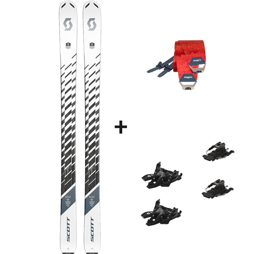 Scott - Superguide 88 24/25 Tourenski Komplettset & Marker Bindung & Fell