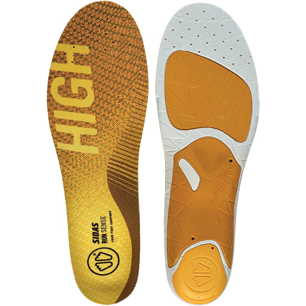 Sidas - 3Feet® Run Sense High Einlegesohlen gelb