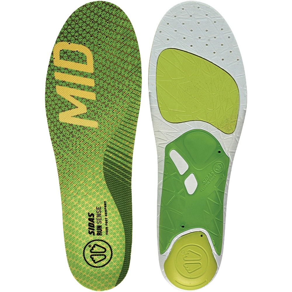 Sidas - 3Feet® Run Sense Mid Einlegesohlen grün