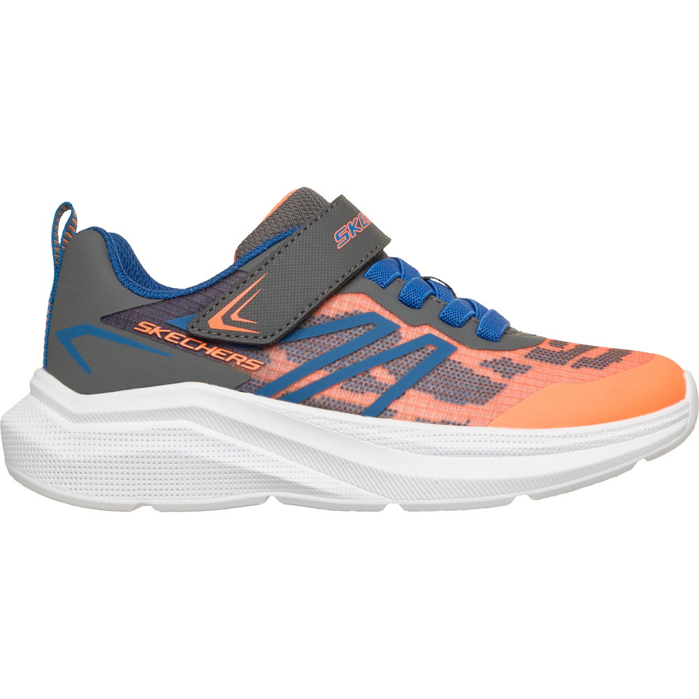 Skechers - Microspec Velocity Sneaker Jungen orange charcoal synthetic