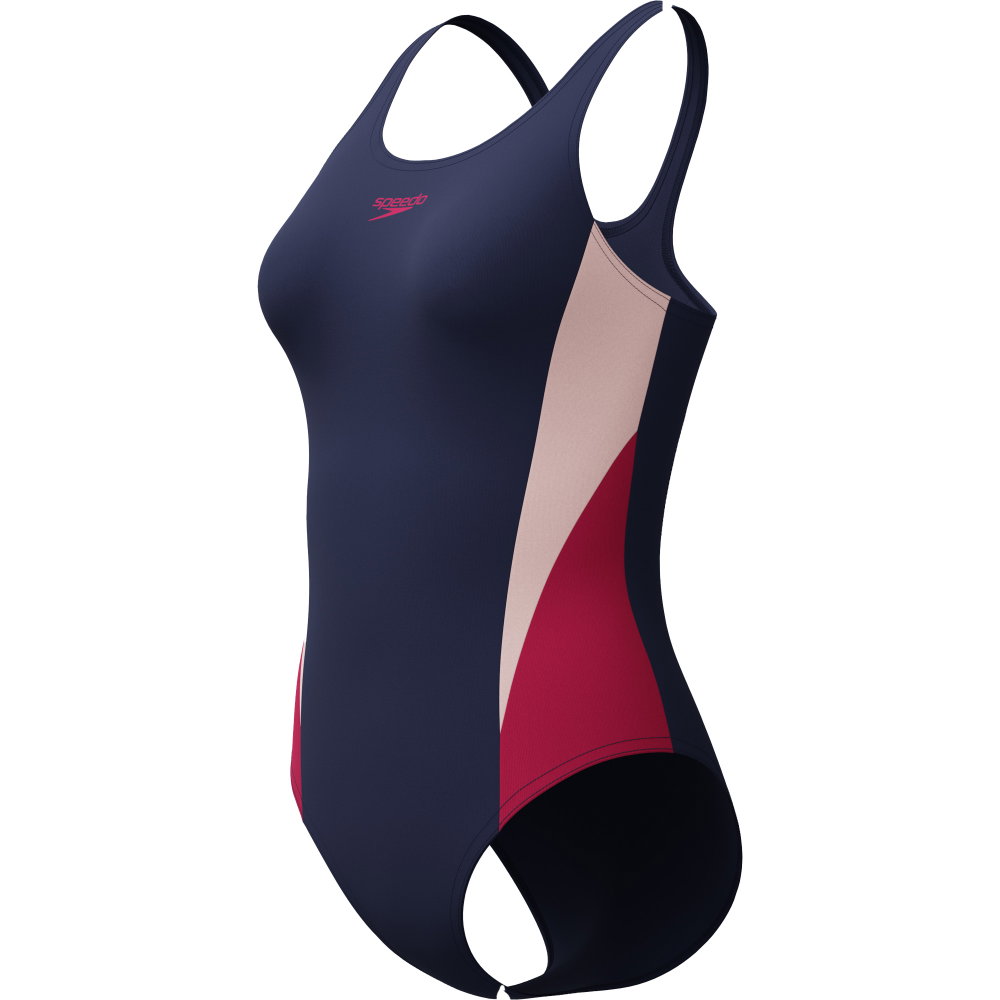 Speedo - Colorblock Splice 2.0 Muscleback Badeanzug Damen peacoat