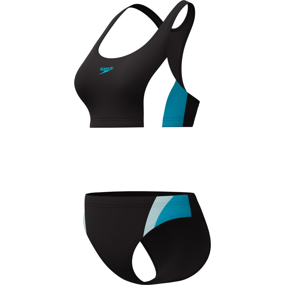 Speedo - Colorblock Splice 2.0 Bikini Damen anthrazit