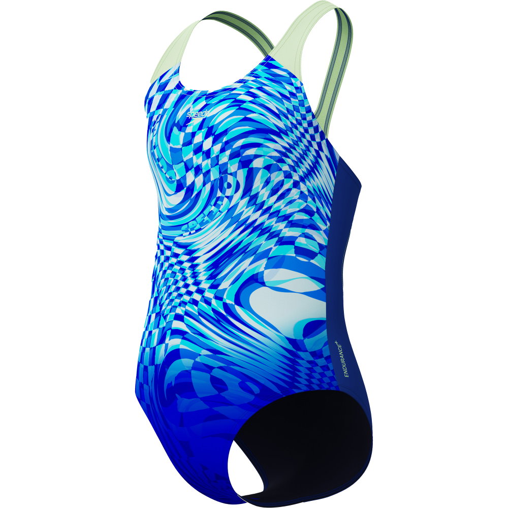 Speedo - Print Splashback Badeanzug Mädchen deep sapphire