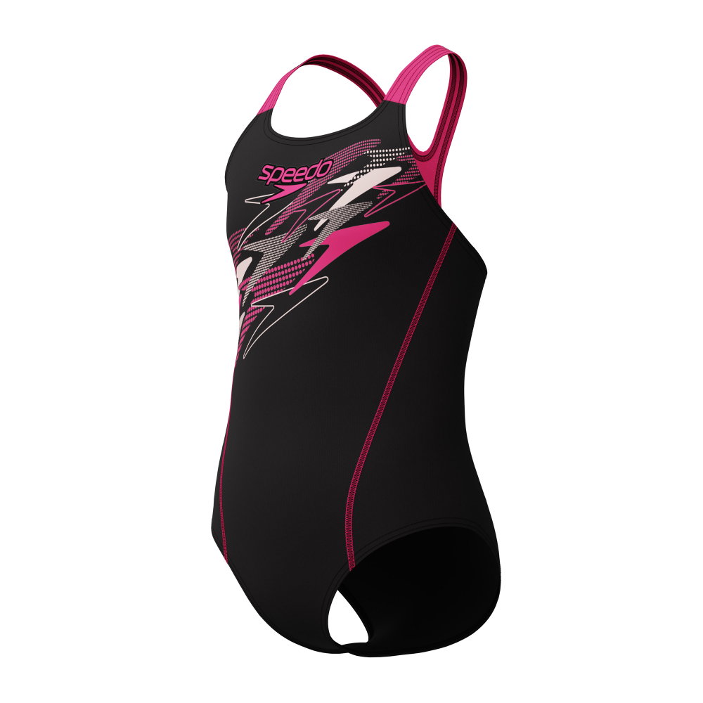 Speedo - Medley Logo Medalist Badeanzug Mädchen anthrazit