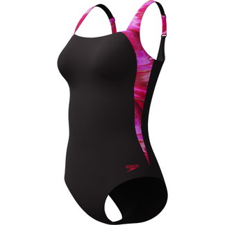 Speedo - Print Luna Lustre Badeanzug Damen anthrazit