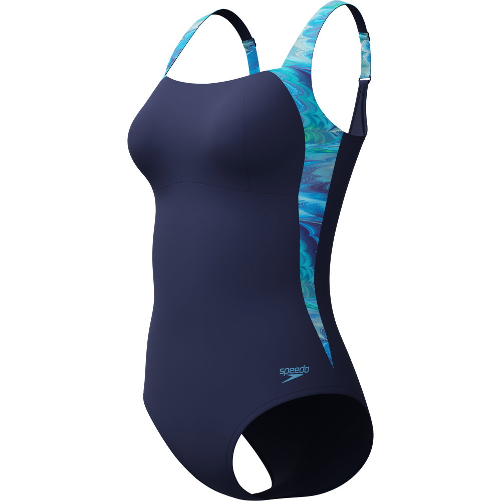 Speedo - Print Luna Lustre Badeanzug Damen peacoat