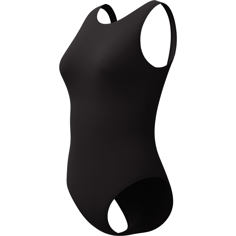 Speedo - Solid High Neck Badeanzug Damen anthrazit