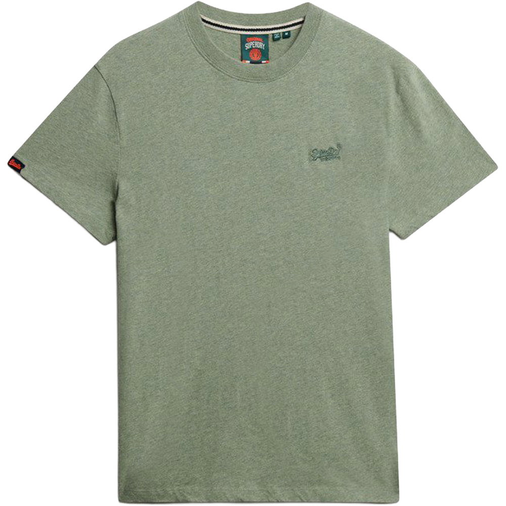 Superdry - Essential Logo EMB T-Shirt Herren vintage sage green marl