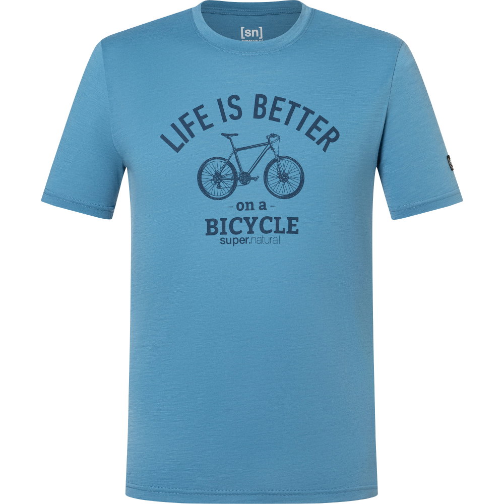 super.natural - Better Bike T-Shirt Herren blue heaven