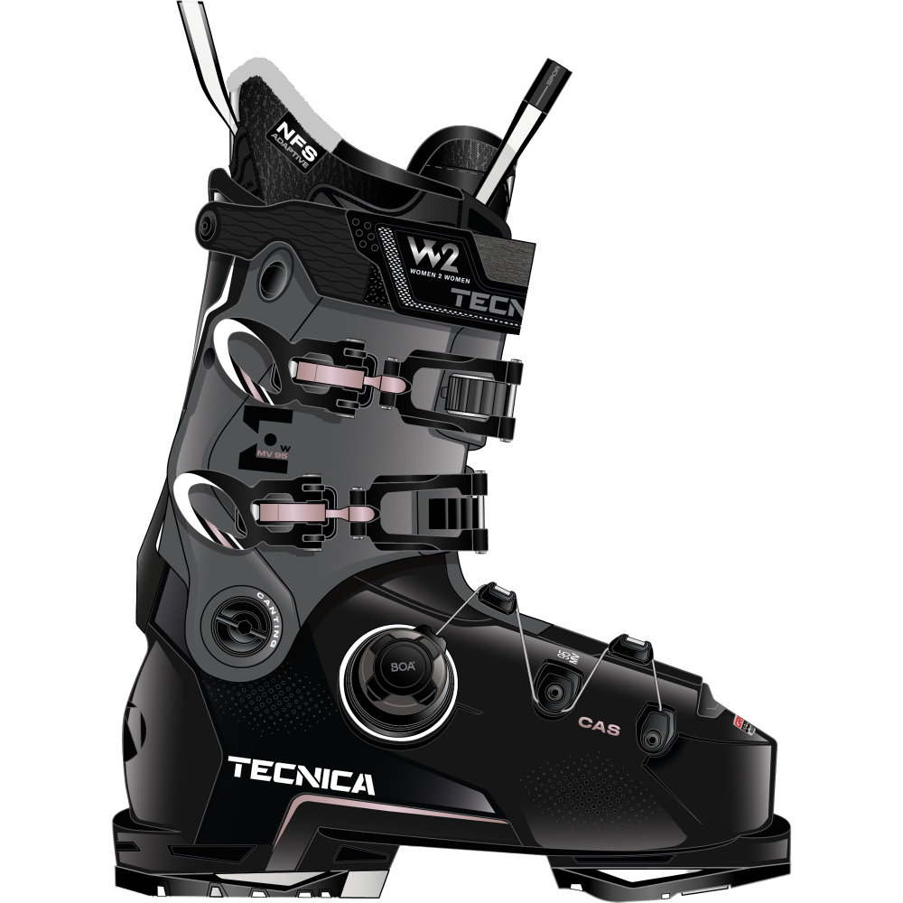 Tecnica - Mach BOA® MV 95 W GripWalk® Alpin Skischuhe Damen schwarz