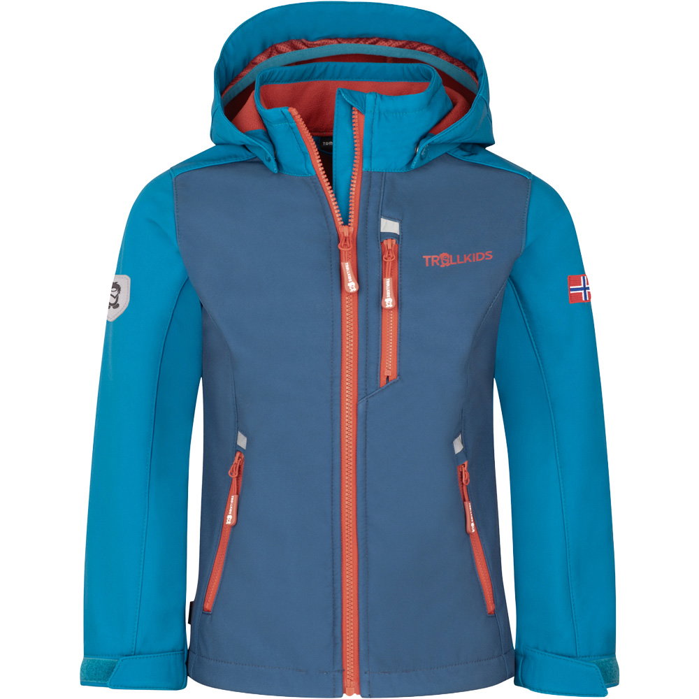 Trollkids - Balestrand Softshelljacke Kinder summernight blue
