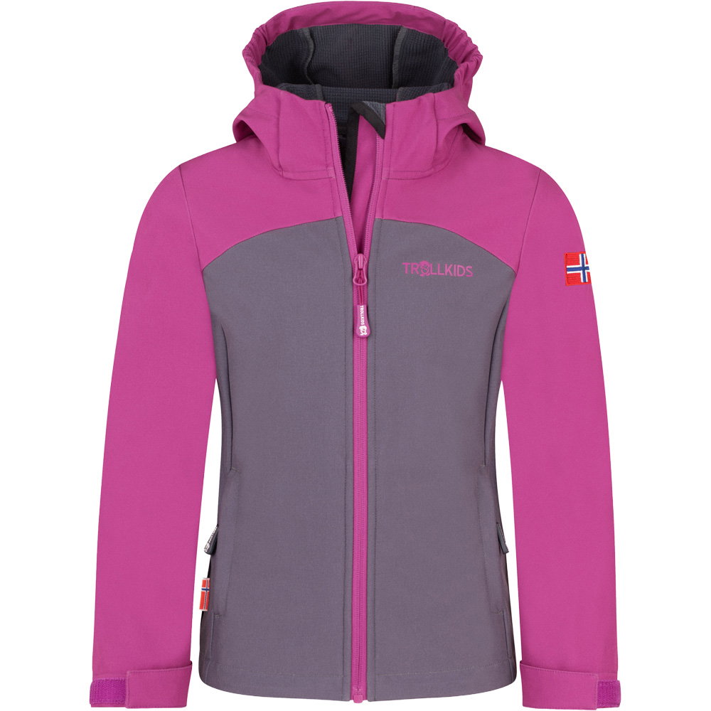 Trollkids - Kristiansand XT Softshelljacke Mädchen fresh berry