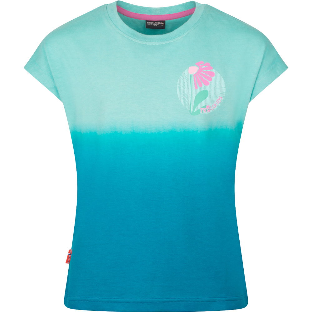 Trollkids - Yttersand Beach T-Shirt Mädchen aqua haze