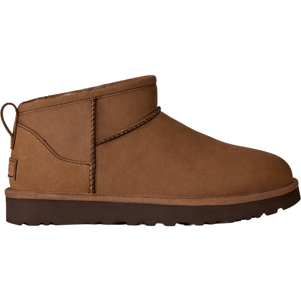 UGG - Classic Ultra Mini Nubuck Winterboots Damen dark chestnut