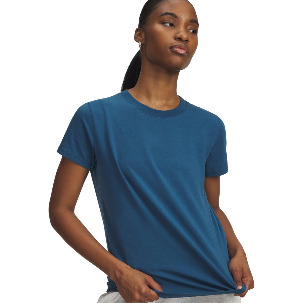 Under Armour - Rival Core T-Shirt Damen wham blue