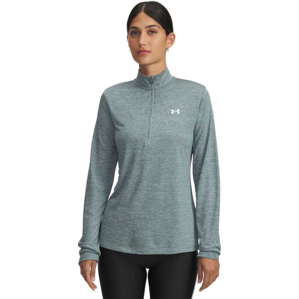 Under Armour - Tech™ Twist ½ Zip Longsleeve Damen jasper blue