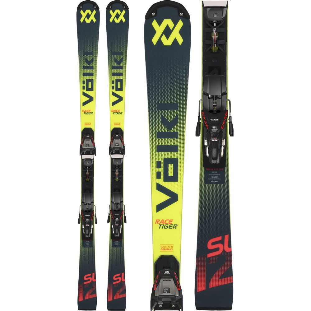 Völkl - Racetiger SL R JR Worldcup 25/26 Kinderski inkl. Platte mit COMP 12 Bindung