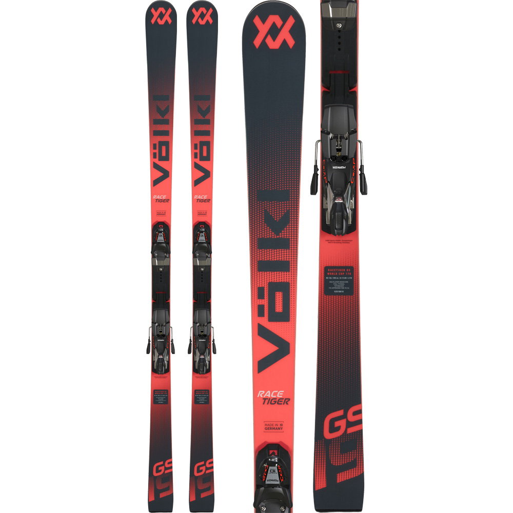 Völkl - Racetiger GS R JR 25/26 Kinderski mit Platte inkl. Comp 10 TCX Bindung