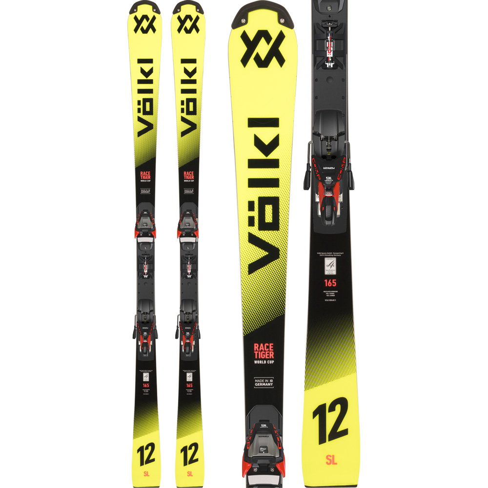 Völkl - Racetiger SL R FIS WC-Platte 26/27 Ski inkl. Platte und COMP 16 Bindung