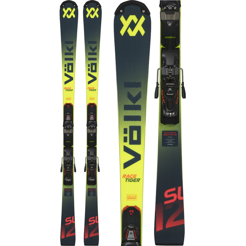 Völkl - Racetiger SL R JR 25/26 Kinderski inkl. Platte mit Comp Junior 8 Bindung
