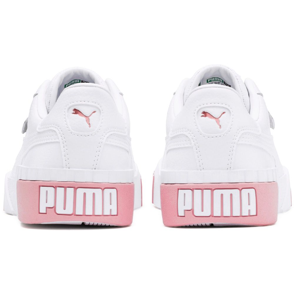 white and rose gold pumas