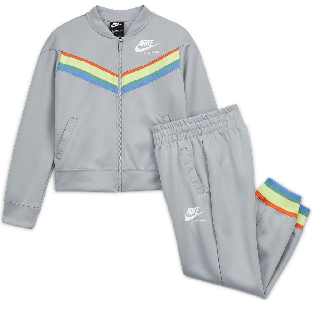 nike tracksuit light grey