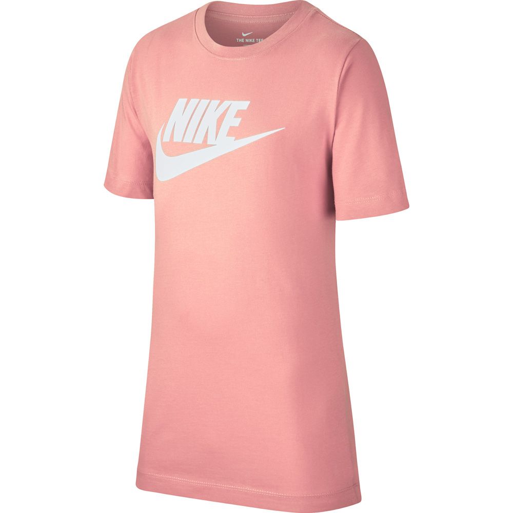 coral pink nike shirt