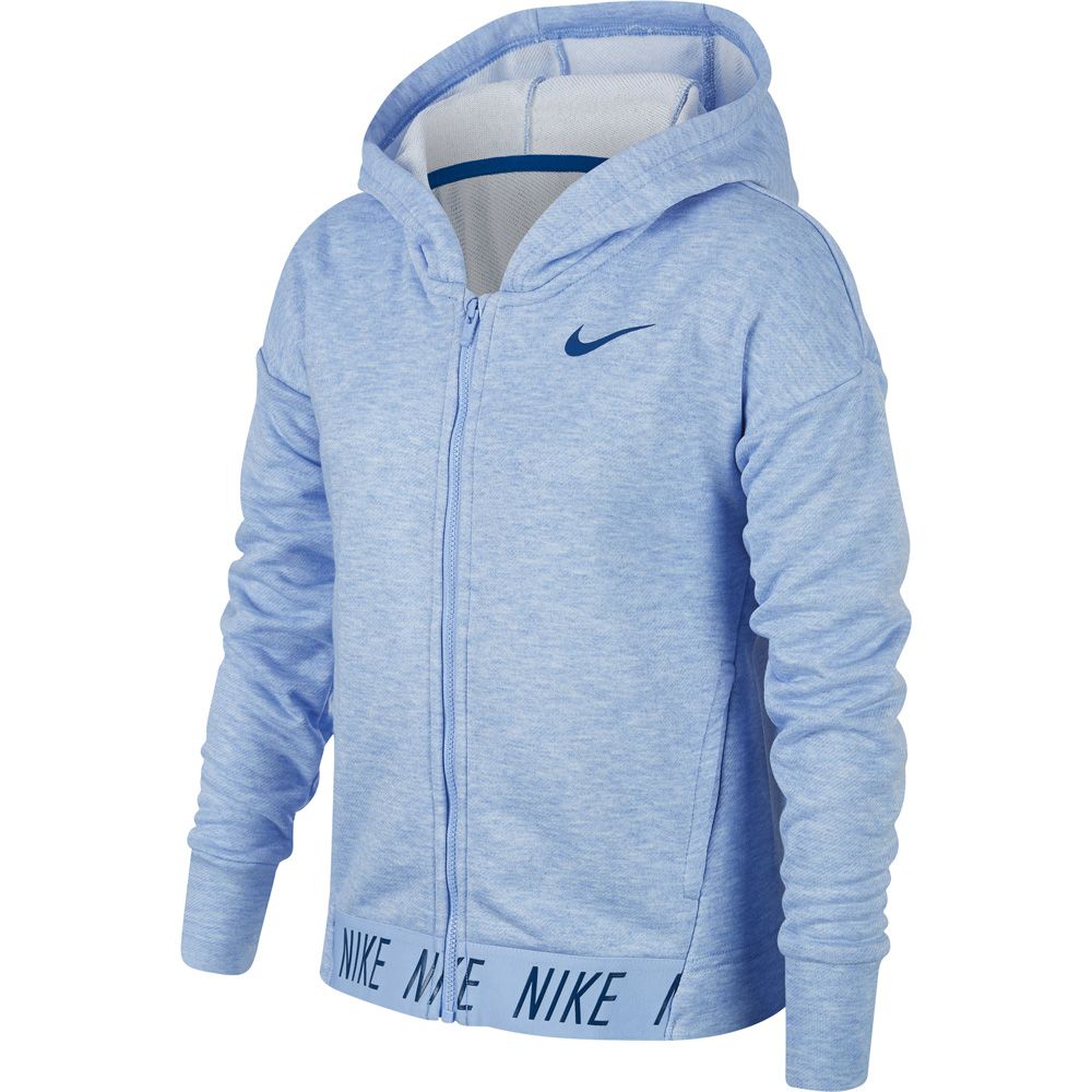 girls blue nike hoodie