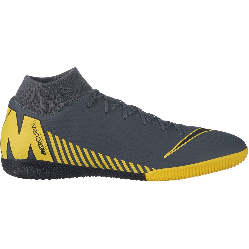 Nike - SuperflyX6 Academy IC Football Shoes Men dark grey opti yellow black  at Sport Bittl Shop
