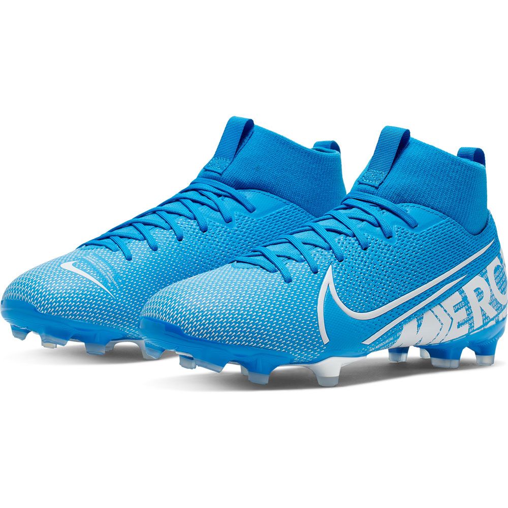 kids blue nike football boots
