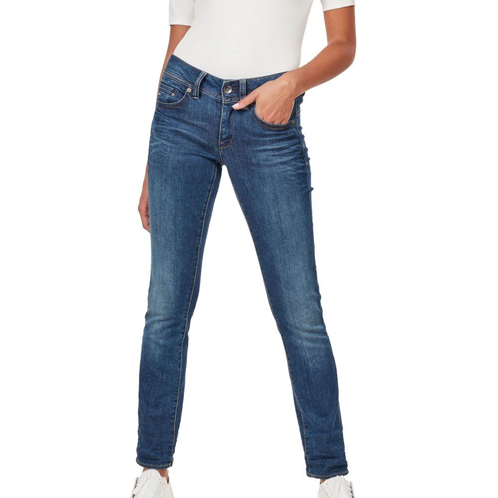 G-STAR RAW Damen Midge Saddle Mid Waist Straight Jeans