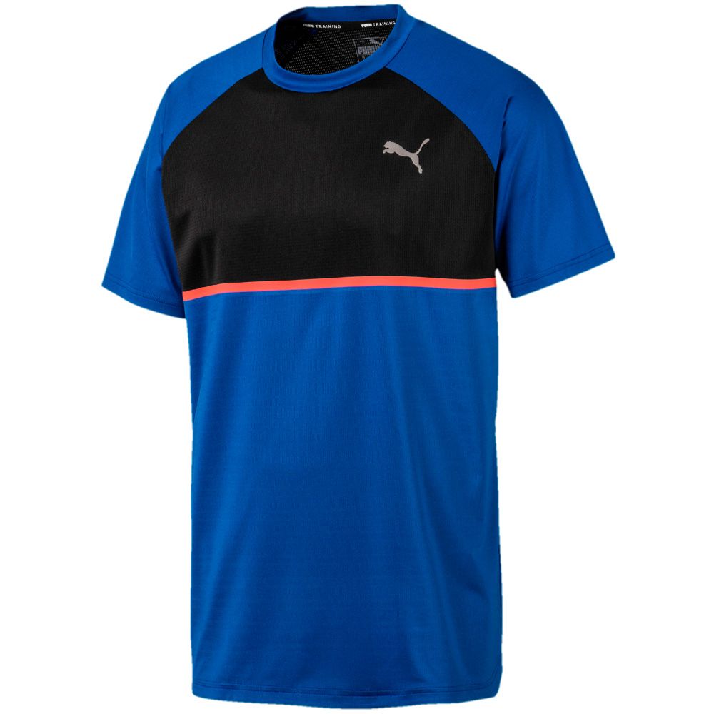 Puma Power Bnd T Shirt Men Galaxy Blue Puma Black At Sport Bittl